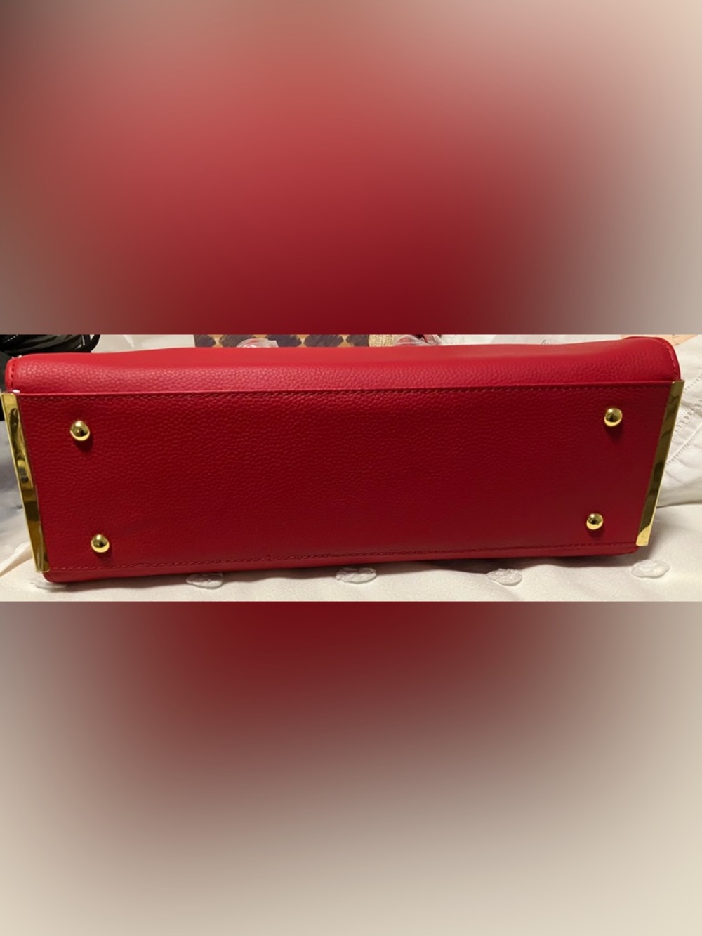 Joy & Iman Hollywood Glambag Marsala Red Leather - 2004 Deadstock NEW- NIP Set - Picture 15 of 16